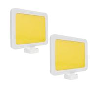 iplusmile 2pcs Magnetic Shelf Label Holders White Frame and Magnetic Base Warehouse Classification Signs for Storage Organization for Office and Shelving