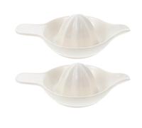 iplusmile 2pcs Manual Fruit Juicers Orange Squeezer Set Lightweight Ceramic Material Suitable for Kiwi and Mango Juicing for Bakery and Supermarket Use