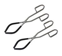 iplusmile 2pcs Metal Beaker Clamp Holder Protective Rubber Cover for Crucible Flask Erlenmeyer Flask
