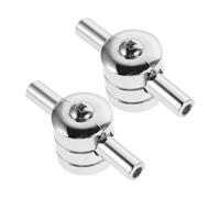 iplusmile 2pcs Metal Double End Drum Lugs Replacement Parts Accessories for Snare Tom Drums Percussion Instrument
