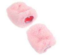 iplusmile 2pcs Microphone Cover Fur Pop Filter Compatible for Mic Mask Shield Windscreen Muff Cover Live Streaming Supply