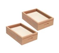 iplusmile 2pcs Money Saving Jar Picture Frame for Adults and Boy Girl Wooden Piggy Bank for Home Office Decor for Coffee Shop Tips and Financial Encouragement