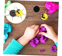 iplusmile 2pcs Multi Functional Nail Pen for DIY Clay and Pottery Dual Ended Round Tips for Sculpting Dotting Shaping Modeling Suitable for Artists and Beginners Black Yellow Design