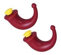 iplusmile 2pcs Nasal Irrigation Wash Bottles for Sinus Rinse, Plastic Nose Cleaner Bottles with Red Cap, Multi-Function Nasal Wash Care Tool for Allergy and Sinus Relief