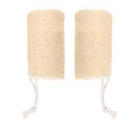 iplusmile 2pcs Natural Loofah Bath Brushes for Body Massage and Rich Foam Exfoliating Back Scrubber, Beige Loofah Material for Shower and Bathroom Use