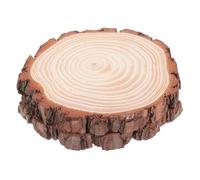 iplusmile 2pcs Natural Round Wood Discs with Bark 18-20cm Unfinished Rustic Log Slices for DIY Projects and Wedding Decors, Versatile Use and Convenient for Crafts