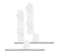 iplusmile 2pcs Pegboard Desktop Stand Desk Pegboard Mount Iron White Adjustable Height and Angle Easy Installation Without Drilling for Tools and Decorations Office Studio
