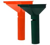 iplusmile 2pcs Plastic Coin Funnel for Dollar Cent Coins and Sorter Funnel Set with Green and Bright Colored Money Handling Tool and Organizing