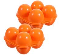 iplusmile 2pcs Plastic Egg Storage Box with Large Capacity Prevents Eggs from Cracking for Kitchen Refrigerator Storage