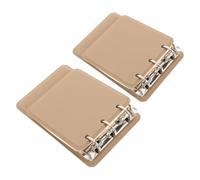 iplusmile 2pcs Pocket Size Notebook with Top Flip Ring and Metal Buckle