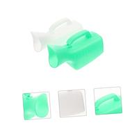 iplusmile 2Pcs Portable Female Urinal Bottle Washable Travel Urine Container for Women Leakproof Sealed Pee Bottle Durable Thickened Material White and Green for Outdoor and Long Distance