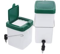 iplusmile 2pcs Rabbit Water Bottle Automatic Rabbit Waterer with 600ml Capacity Green Plastic and Stainless Steel Easy to Install Drinking Equipment for Pets