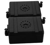 iplusmile 2pcs Rc Receiver Box Waterproof Plastic Radio Protector Case for Electronic Equipment Compatible with Simulation Climbing Car Models and Rc Vehicles Black