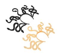 iplusmile 2pcs Realistic Snake Headband Lightweight Medusa Inspired Hairpiece for Halloween Carnival Costume Accessories Womens Festival Party