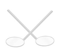 iplusmile 2pcs Round Eyelash Examination Mirror for Makeup Eyelash Extension Mirror Lash Inspection Instrument for Grafting Lash Salon Use