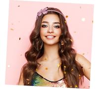 iplusmile 2pcs Sequin Heart Headbands Glitter Party Hairbands for Lightweight Comfortable Valentines Day Accessories