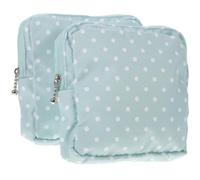 iplusmile 2pcs Small Wet Bag for Feminine Products, Multipurpose Sanitary Napkin Pouch with Cotton Cloth and Aluminium Alloy Material, Convenient Nursing Pad Pouch that Can be Put