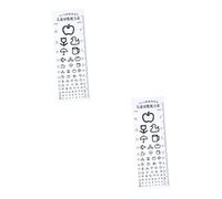 iplusmile 2pcs Snellen Eye Chart for Boys and Girls Distance Eye Chart Wall Decor Homeschool Decorations Boys and Girls Wall Decor