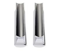 iplusmile 2pcs Stainless Steel Guitar Slides with Hard-chrome Plated Silver Finish for Clearer and Brighter Sound and Efficient Sustain, for Professional Guitarists and Guitar Lovers