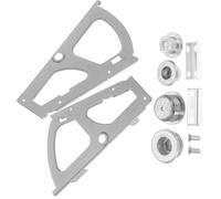 iplusmile 2pcs Stainless Steel Shoe Cabinet Hinges for Turning Rack Replacement, Single-Layer Flip-Down Door Hardware Accessories, Depth ≥13cm, Grey, Suitable for Kitchen and Living Room