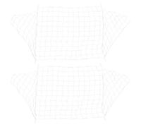 iplusmile 2pcs Standard Football Goal Net Replacement 1.8m X 1.2m White Polypropylene Fiber Soccer Netting for Adults and Youth, Professional Fit High Impact Sports Practice Net