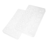 iplusmile 2pcs Sugar Flower Molds Fondant Shaping Mold Plastic White Smooth Surface Safe Kitchen Use DIY Supply