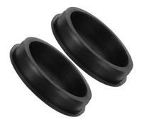 iplusmile 2pcs T Shaped Silicone Plug 76.3mm 3 Inch Heat Resistant Rubber Hole Cover Stopper for Pipe Ends and Precision Instrument Interfaces, Black Silicone round Plug for Industrial