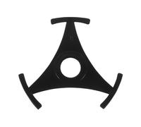 iplusmile 2pcs Triangular Vinyl Record Adapter for 7-inch 45 Revolutions Per Minute Singles, Black Spindle Hole Reducer Insert Compatible with Turntables and Phonograph Record Players