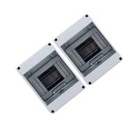 iplusmile 2pcs Weatherproof Way Outdoor Circuit Distribution Boxes with Transparent Window Electrical Enclosures for Ev Charging Stations and Outdoor Power Protection