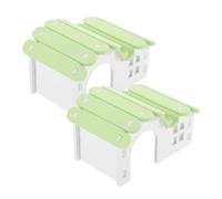 iplusmile 2pcs White Pvc Hamster Hideout House Comfortable and Safe for Pets Small Animal Habitat Hideouts Suitable for Hamsters and Guinea Pigs