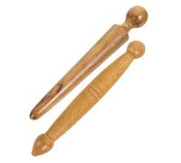 iplusmile 2pcs Wooden Foot Reflexology Sticks Dual End Massage Tools for Stress Relief and Circulation Boost Portable Foot Relaxing Massage Bars for Home and Outdoor Use