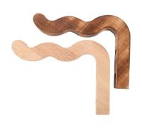 iplusmile 2pcs Wooden Wall Hooks for Hanging Flower Pots Carbonized Solid Wood Plant Hangers for Indoor Balcony Planter Baskets and Wind Chimes