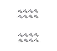 iplusmile 2sets 6mm Stainless Steel Fish Tank Cover Frame Aquarium Bracket for Tank Support Rack 8pcs*2