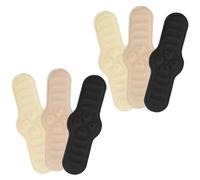 iplusmile 3 Pairs Self-Adhesive Heel Cushion Pads Sweat-Absorbent Sponge Polyester Material Comfortable Heel Grips Inserts Ladies Shoes Anti-Slip Trainers
