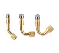 iplusmile 3 Pcs Copper Tyre Valve Extension Stem Adapter Angled Lengthening for Car Truck Motorcycle Tire Inflation Easy Installation Durable