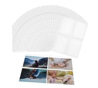 iplusmile 30 Pcs Trading Card Sleeves Double Sided Binder Pages with Layout for Baseball Card Protection Photo Display Sheets for Collectors