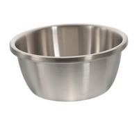 iplusmile 304 Stainless Steel Round Vegetable Basin 26cm Mixing Bowl for Washing Vegetables and Fruits Sturdy Metal Wash Basin for Kitchen Use