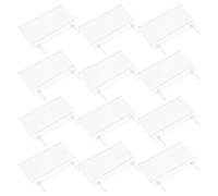 iplusmile 30Pcs Blue Label Holders for Wire Shelving and Wire Baskets, 10X5.5Cm Clip-On Price Tags for Retail Store Displays and Kitchen Storage Organization