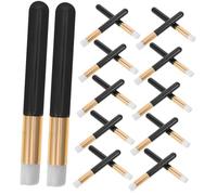 iplusmile 30Pcs Multi Use Mini Round Lip Makeup Brushes for Precise Application and Deep Cleansing Eyelash Shampoo Applicators for Extensions and Nose Pore Cleaning Compact Travel Beauty