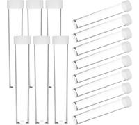 iplusmile 30Pcs Plastic Tubes with Lids Multipurpose Empty Storage Tubes for Small Item Organization Including Beads Pins Coins Suitable for Science Classroom and Party