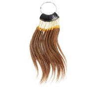 iplusmile 30pcs Real Human Hair Color Samples for Salon Use Deep Brown Lightweight Hairdressing Strands for Accurate Hair Dye Testing and Color Chart Display