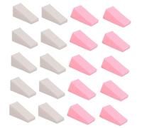 iplusmile 30Pcs Triangle Shape Makeup Puff Dual Use for Wet Dry Application for Liquid Powder Foundation Includes Sponges for Makeup