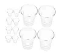 iplusmile 36pcs Small Glass Communion Cups Heat Resistant Sacrament Drinkware for Church Service Home Kitchen Tabletop Supplies Compatible with Standard Communion Trays