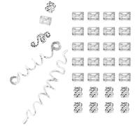 iplusmile 38pcs Silver Dreadlock Rings Hair Jewels for Braids Zinc Alloy Dreadlock Accessories Easy to Manipulate Hair Decorations for Fashion Show and Wedding