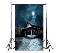 iplusmile 3d Halloween Photo Backdrop 90x150cm Pictorial Cloth for Creating Horror and Haunted Atmosphere Easy to Store Halloween Background for Photography