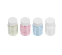 iplusmile 3Mm Flocking Powder 4 Bottles for Crafts DIY Squeeze Doll Making Card Decorations with Easy Application for School and Home Use