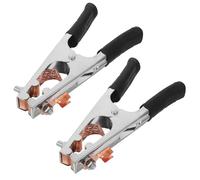 iplusmile 3pcs 500a Welding Ground Clamp Insulated Sleeve, Electroplated Heavy Duty Earth Cable Clip for Manual Arc Welder Connection, High Conductivity Welding Cable Holder for Industrial