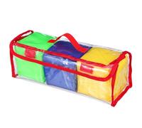 iplusmile 3Pcs DIY Educational Pocket Dice Transparent Learning Game for Giant Cube Dice with Pockets for Creative Teaching Activities Safe and Durable Material for Classroom Fun