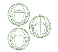 iplusmile 3pcs Globe Wire Bird Nesting Holder for Sparrows and Pets Metal Bird Nesting Material Holder Compatible with Multiple Cage Designs