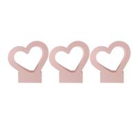 iplusmile 3pcs Heart Shaped Flower Boxes Paper Bouquet Boxes Waterproof Pink 30x29.5x7cm Handheld for Valentine’s Day and Special Occasions